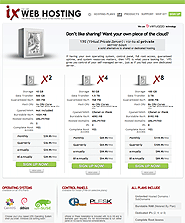 VPS hosting page on IX WEB HOSTING's website